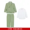 Conjunto Formal de Terno Novo Estilo Chinês para Meninos Outono e Inverno Conjunto de Terno de Negócios Infantil Roupa para Banquete de Primeiro Aniversário de Bebê Daminho Casamento Apresentação