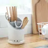 Cilindro para Palillos Hogareño de Plástico Jaula para Palillos Cocina Drenaje Extraíble Creativo Caja de Almacenamiento para Cubiertos Titular Portacubiertos