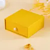 Caja de Joyería Tipo Cajón Estilo Canal Asa de Perla Textura Estéreo Pendientes Collar Anillo Caja Deslizante Caja de Joyería
