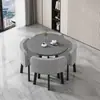 Juego simple de mesa y sillas de oficina para negociación, mesa creativa de recepción para tienda de té de leche, mesa redonda pequeña de recepción informal, mesa de comedor