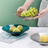 Plato de Fruta Redondo Personalizado al por Mayor, Plato de Fruta para Mesa de Café en Sala de Estar, Plato para Bocadillos y Dulces Estilo Lujo Ligero, Modelo Nuevo