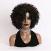 Peluca de moda europea y americana de venta caliente para comercio exterior transfronterizo, red elástica negra, rizo pequeño, cabello corto rizado, tocado