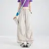 Transmisión en vivo: Estilo popular, pantalones finos de secado rápido para primavera y otoño para hombre, pantalones casuales de pierna recta a la moda, simples y versátiles para uso en exteriores