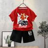 Ropa para niños directa de fábrica, traje de algodón de manga corta para verano para niños, nueva camiseta para niños 2024, ropa de verano para niños