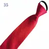 Venta al por mayor del fabricante Corbatas Rojas con Cremallera para Hombres y Mujeres, Vestimenta Formal de Negocios para Novio, Boda Estilo Coreano Corbata Rayada Perezosa Sin Corbata