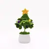Bonecas de Plantas de Natal em Vasos de Crochê, Girassóis Feitos à Mão com Lã, Rosas Suculentas, Flores Artificiais em Estoque