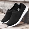 Sapatos de verão para velhinhos sapatos de papai novo sola macia antiderrapante malha de camada única sapatos de caminhada de meia-idade e idosos sapatos masculinos A28