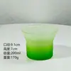Taza de Café Creativa de Alta Gama con Patrón Vertical de Color Degradado para Colgar de la Oreja, Taza para Bebidas Frías, Taza para Malteada Helado, Vaso para Beber Doméstico