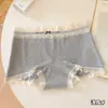 Ropa interior simple para mujer 10A Antibacteriana 2026 Nueva con Entrepierna Extendido de Algodón Puro, Calzoncillos tipo bóxer cómodos y transpirables para chica joven