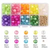 Juego de cuentas sueltas redondas de resina imitación ojo de gato transfronterizo para bisutería DIY hecha a mano, cadena para teléfono móvil, colgante, accesorios de joyería