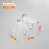 Suporte de Exibição de Acrílico Prateleira Escada para Miniaturas Caixas Surpresa Rack de Exibição Transparente Suporte de Exibição de Bonecas para Uso Doméstico