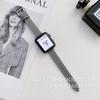 Adequado para Apple S10 S11 Fivela Hermes Pulseira de Couro Liso Huawei Gt5 Fit4 Xiaomi 10 Pulseira de Pulso