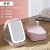 Bolsa de Maquillaje con Luz, Gran Capacidad, Compartimentos Divididos, Almacenamiento Portátil, con Espejo, Estuche de Viaje para Maquillador Profesional, Caja de Maquillaje