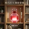 Periférico de Minecraft Mini Frasco de Poção Mexe e Muda de Cor, Luz Ambiente Suave de Sete Cores Luminária Noturna Brinquedo Infantil