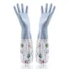 Guantes para Lavar Platos con Forro de Felpa para Mujer, Guantes de Cocina Duraderos para Lavar Platos, Lavandería, Limpieza del Hogar, Engrosados para Abrigo en Invierno, Guantes de Goma para el Hogar