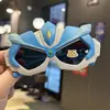 Nuevo robot deformable gafas de sol polarizadas para niños gafas guapas para niños niños y niñas silicona suave mecha genial