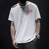 [Entrega rápida] Camiseta de seda de hielo de verano para hombre, cuello redondo, ropa de secado rápido, mangas cortas, transpirable, tallas grandes, camisetas deportivas holgadas para hombre