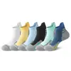 Meias de Corrida Masculinas Cano Curto Absorventes com Amortecimento Base de Toalha Esportes ao Ar Livre Masculinos Meias para Maratona Montanhismo Basquete Venda por Atacado