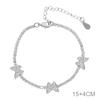 Popular Europeo y Americano Gargantilla de Circonita de 2 mm Collar de Mariposa Exagerado Elegante Nuevo Collar para Mujer Joyería Versátil