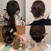 Grampo de Cabelo Flor com Franja Antigo de Alta Qualidade Novo Disco de Madeira Chinês para Cabelo Grampo de Cabelo Estilo Nacional Grampo de Cabelo Hanfu Adorno de Cabeça