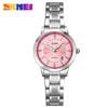Reloj Momentum Skmei Resistente al Agua Calendario Simple Correa Fina de Acero para Mujer Reloj Sencillo Transfronterizo para Chicas Reloj de Cuarzo Casual para Mujer