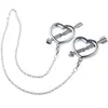 Pinza para Pezones Metálica Sexy con Cadena en Forma de Corazón para Adultos Pinza para Senos Corrección Pinza para Pezuña Vaginal Coqueteo Productos Sexuales Venta al por Mayor