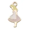 Accesorios para Joyería DIY, Colgantes Pequeños de Aleación Esmaltada, Colgantes de Anime Serie Alicia, Colgantes para Pulsera y Collar