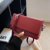 Bolsa roja de alta calidad 2024 otoño e invierno nueva bolsa para mujer popular popular versátil bandolera super popular bolsa cuadrada pequeña