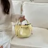 Bolsa de Mão Texturizada de Luxo Bolsa Saco Moda Nova Versátil Feminina Ombro Transversal Pequena Bolsa Tote para Sair