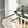 Tendedero de balcón, red antirrobo, barandilla de ventana, gadget para secar ropa, perchero de mesita de noche, estantería de hierro para almacenamiento en dormitorio estudiantil