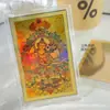 Folha Dourada Colorida Doze Signos do Zodíaco Oito Divindades Guardiãs Cartões Flash Estátua de Buda Adesivos de Celular Amuletos Atacado