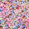 Mistura de cor 6mm DIY acessórios de resina mini bonito moda candy cor pirulito acessórios para unhas