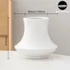 Orquídea Phalaenopsis em Vaso Único com Sensação Luxuosa e de Alto Padrão, Vaso de Cerâmica Alto para Flores Secas em Vaso, Vaso de Flor de Orquídea Branco
