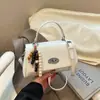 Bolso Pequeño Cuadrado Retro de Nuevo Diseño de Nicho, Bolso de Hombro Moderno y Sencillo, Bolso Cruzado de Moda con Hebilla de Cierre, Bolso de Mano para Mujer