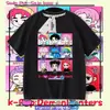 Caçadores de Demônios da Amazon Kpop Caçadores de Demônios Camiseta Gola Redonda Manga Curta Casual Solta Top Infantil