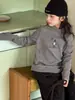 Ropa Térmica Base para Niñas Little Red Fish 2026 Otoño/Invierno Ropa Gruesa Cálida para Padres e Hijos Camiseta Interior de Manga Larga para Niños