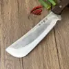 Conjunto de Ferramentas Forjadas Puro Feito à Mão para Exterior em Estoque para Acampamento, Incluindo Faca de Corte, Faca para Cortar Ossos, Faca para Lenha e Faca Espessa para Ossos
