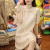 Vestido Retro Estilo Francês Novo Estilo Chinês 2026 Verão Novo Modelo Gentil Elegante Inspirado em Chanel Cheongsam Aprimorado para Mulheres