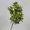 Ramas artificiales de pino y ciprés, agujas de pino, ramas de pino de bienvenida para paisajismo, plantas verdes, ramas de pino Nobili con frutos, ramas de árbol artificiales