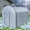 Invernadero de Plástico Sencillo para Uso Doméstico, Pequeño Invernadero Cálido de Invierno en Azotea, Casa de Flores, Estructura de Invernadero, Aislamiento, Carpa de Plástico para Flores, Carpa Cálida