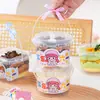 Día del Niño Bolso Cubo para Pastel Empaque de Postre Vaso de Yogur Cuenco Especial para Polvo de Hielo Caja de Empaque para Servir Fruta Horneado