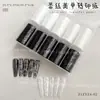 Papel de Transferencia para Uñas Bella Mismo Estilo Encaje Blanco y Negro Cielo Estrellado Pegatina Calcomanía Estilo Ins Set de Larga Duración Venta al por Mayor
