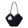 Bolsa de lã de cordeiro nicho 2023 outono e inverno nova bolsa feminina outono vintage bolsa de ombro popular bolsa portátil
