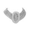 Europa y Estados Unidos Transfronterizo Exagerado Cadena de Garra de Diamantes Completa Collar de Cristal Versión Ancha Moda para Mujer Accesorios para Vestido de Novia