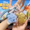 Chaveiro de Ouro Puro 999 Animal Maluco Periférico Desenho Judy Nick Pingente para Celular Penduricalho de Bolsa Presente para Casal