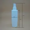 Botellas de plástico blanco de hombro plano de 200ML en stock del fabricante, botellas dispensadoras, botellas de rata, botellas de plástico PE