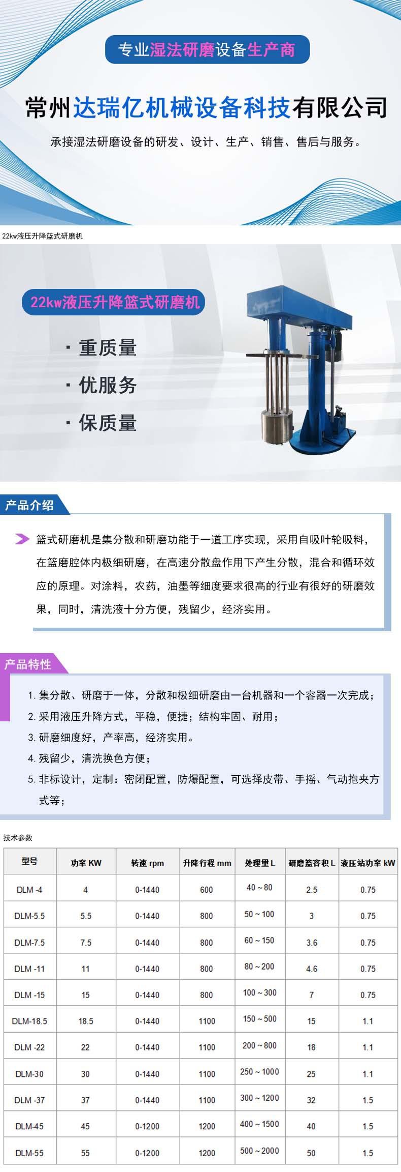 篮式研磨机