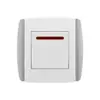 Venda Direta de Comércio Exterior Tipo 80 Embutido na Parede Estilo Europeu 16A Padrão Europeu Padrão Francês Alemão Tomada Interruptor de Energia Série Borda Cinza