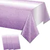 Louça com gradiente roxo, toalha de mesa de PE roxa sonhadora, decoração de festa de casamento, adereços de arranjo de mesa de jantar, gradiente roxo