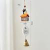 Campanilla de viento Totoro Retro Japonesa Decoración Colgante Creativa Pared Dormitorio Habitación Fresca Resina Campana Colgante Decoración
